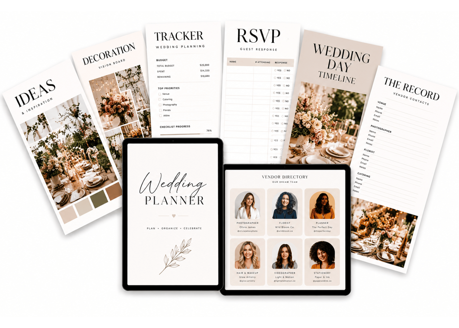 The Wedding Binder Mobile Itinerary