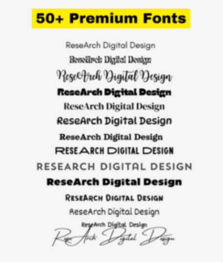 Premium Fonts Preview