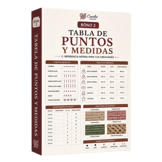 Bono 2: tabla de puntadas y medidas