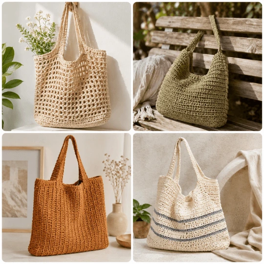 Bolsos reutilizables: modelos incluidos en la colección